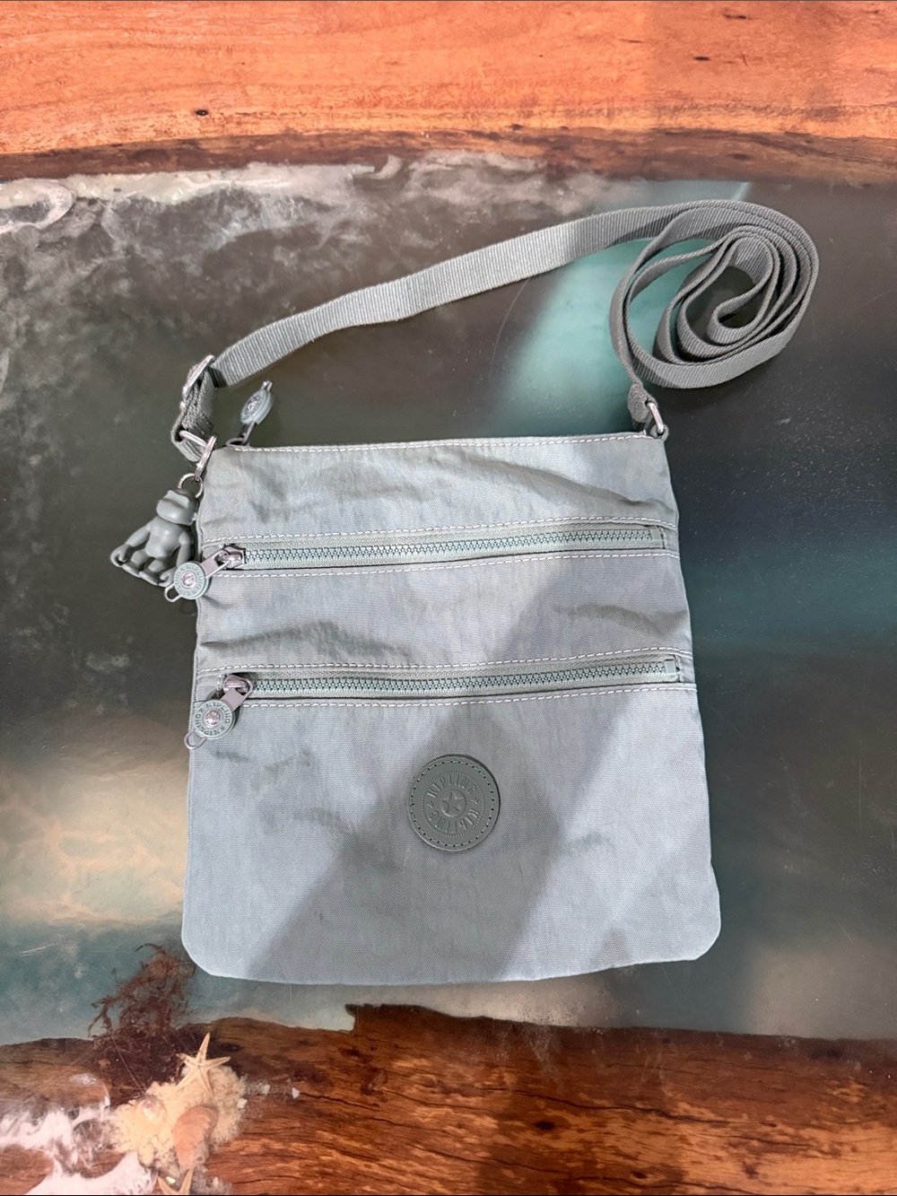 Kipling Green Crossbody Shoulder Bag